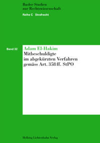 Vorderes Coverbild Mitbeschuldigte im abgekürzten Verfahren gemäss Art. 358 ff. StPO