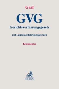 Vorderes Coverbild Gerichtsverfassungsgesetz. GVG