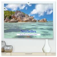 Vorderes Coverbild Seychelles - Des îles de rêve dans l'océan Indien (Calendrier mural 2026 DIN A2 vertical) calendrier de bureau