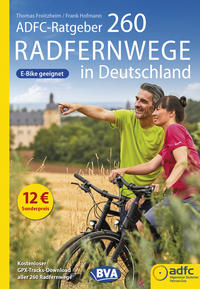 Vorderes Coverbild ADFC-Ratgeber 260 Radfernwege in Deutschland