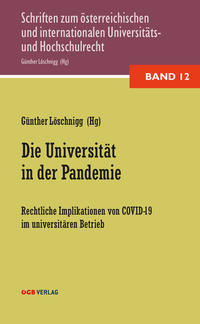 Vorderes Coverbild Die Universität in der Pandemie
