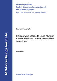 Vorderes Coverbild Efficient web access to Open Platform Communications Unified Architecture semantics