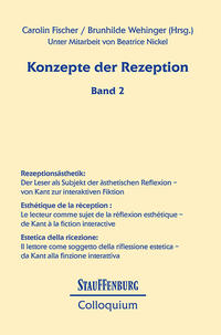 Vorderes Coverbild Konzepte der Rezeption (Band 2)