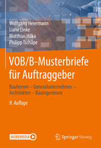 Vorderes Coverbild VOB/B-Musterbriefe für Auftraggeber