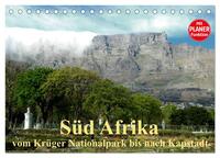 Vorderes Coverbild Süd Afrika - vom Krüger Nationalpark bis nach Kapstadt (Tischkalender 2025 DIN A5 quer), CALVENDO Monatskalender