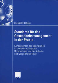 Vorderes Coverbild Standards für das Gesundheitsmanagement in der Praxis
