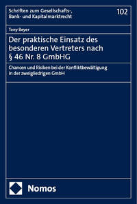 Vorderes Coverbild Der praktische Einsatz des besonderen Vertreters nach § 46 Nr. 8 GmbHG