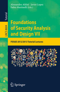 Vorderes Coverbild Foundations of Security Analysis and Design VII