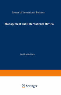 Vorderes Coverbild Management International Review