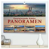 Vorderes Coverbild Faszinierende Städte, Panoramen (hochwertiger Premium Wandkalender 2025 DIN A2 quer), Kunstdruck in Hochglanz
