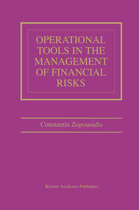 Vorderes Coverbild Operational Tools in the Management of Financial Risks
