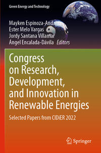 Vorderes Coverbild Congress on Research, Development, and Innovation in Renewable Energies