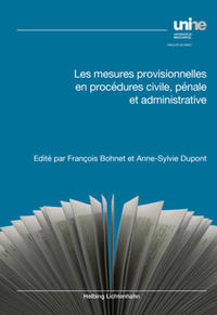 Vorderes Coverbild Les mesures provisionnelles en procédures civile, pénale et administrative