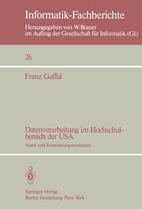 Vorderes Coverbild Datenverarbeitung im Hochschulbereich der USA