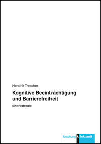 Vorderes Coverbild Kognitive Beeinträchtigung und Barrierefreiheit