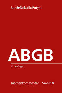 Vorderes Coverbild Das Allgemeine bürgerliche Gesetzbuch ABGB
