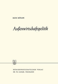 Vorderes Coverbild Außenwirtschaftspolitik