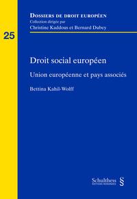 Vorderes Coverbild Droit social européen