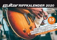 Vorderes Coverbild guitar-Riffkalender 2020