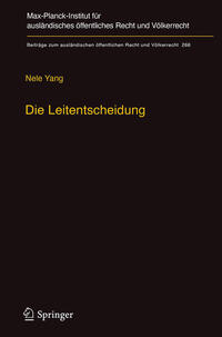 Vorderes Coverbild Die Leitentscheidung