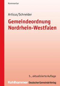 Vorderes Coverbild Gemeindeordnung Nordrhein-Westfalen