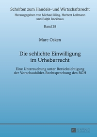 Vorderes Coverbild Die schlichte Einwilligung im Urheberrecht