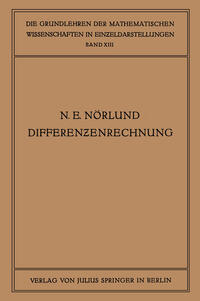 Vorderes Coverbild Vorlesungen über Differenzenrechnung