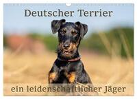 Vorderes Coverbild Deutscher Terrier - ein leidenschaftlicher Jäger (Wandkalender 2025 DIN A3 quer), CALVENDO Monatskalender