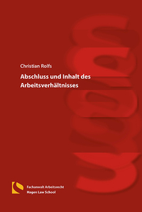 Vorderes Coverbild Abschluss und Inhalt des Arbeitsverhältnisses