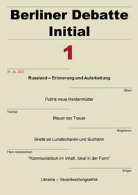 Vorderes Coverbild Berliner Debatte Initial 34 (2023) 1