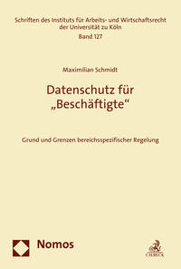 Vorderes Coverbild Datenschutz für "Beschäftigte"