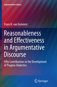 Vorderes Coverbild Reasonableness and Effectiveness in Argumentative Discourse