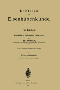 Vorderes Coverbild Leitfaden zur Eisenhüttenkunde