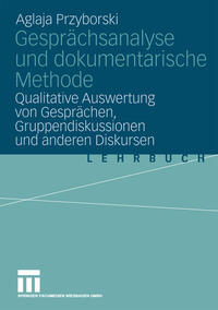 Vorderes Coverbild Gesprächsanalyse und dokumentarische Methode