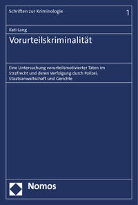 Vorderes Coverbild Vorurteilskriminalität