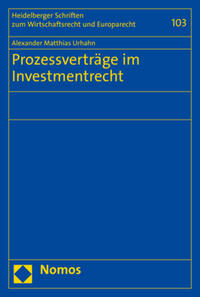 Vorderes Coverbild Prozessverträge im Investmentrecht