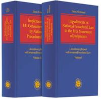 Vorderes Coverbild Implementing EU Consumer Rights by National Procedural Law + Impediments of National Procedural Law to the Free Movement of Judgments