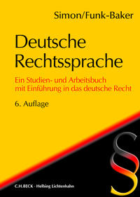 Vorderes Coverbild Deutsche Rechtssprache
