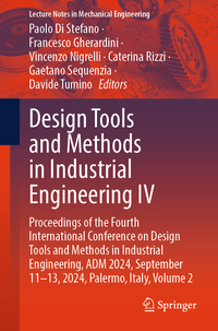 Vorderes Coverbild Design Tools and Methods in Industrial Engineering IV