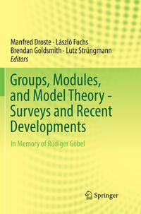 Vorderes Coverbild Groups, Modules, and Model Theory - Surveys and Recent Developments