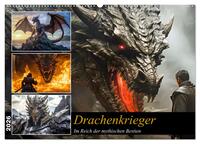 Vorderes Coverbild Drachenkrieger (Wandkalender 2026 DIN A2 quer), CALVENDO Monatskalender