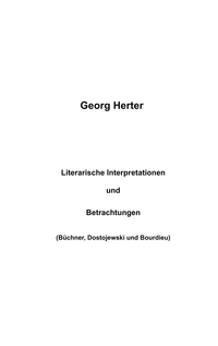 Vorderes Coverbild Literarische Interpretationen und Betrachtungen