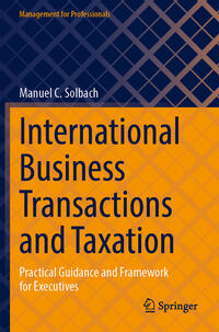 Vorderes Coverbild International Business Transactions and Taxation