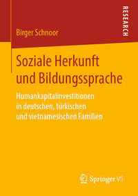 Vorderes Coverbild Soziale Herkunft und Bildungssprache