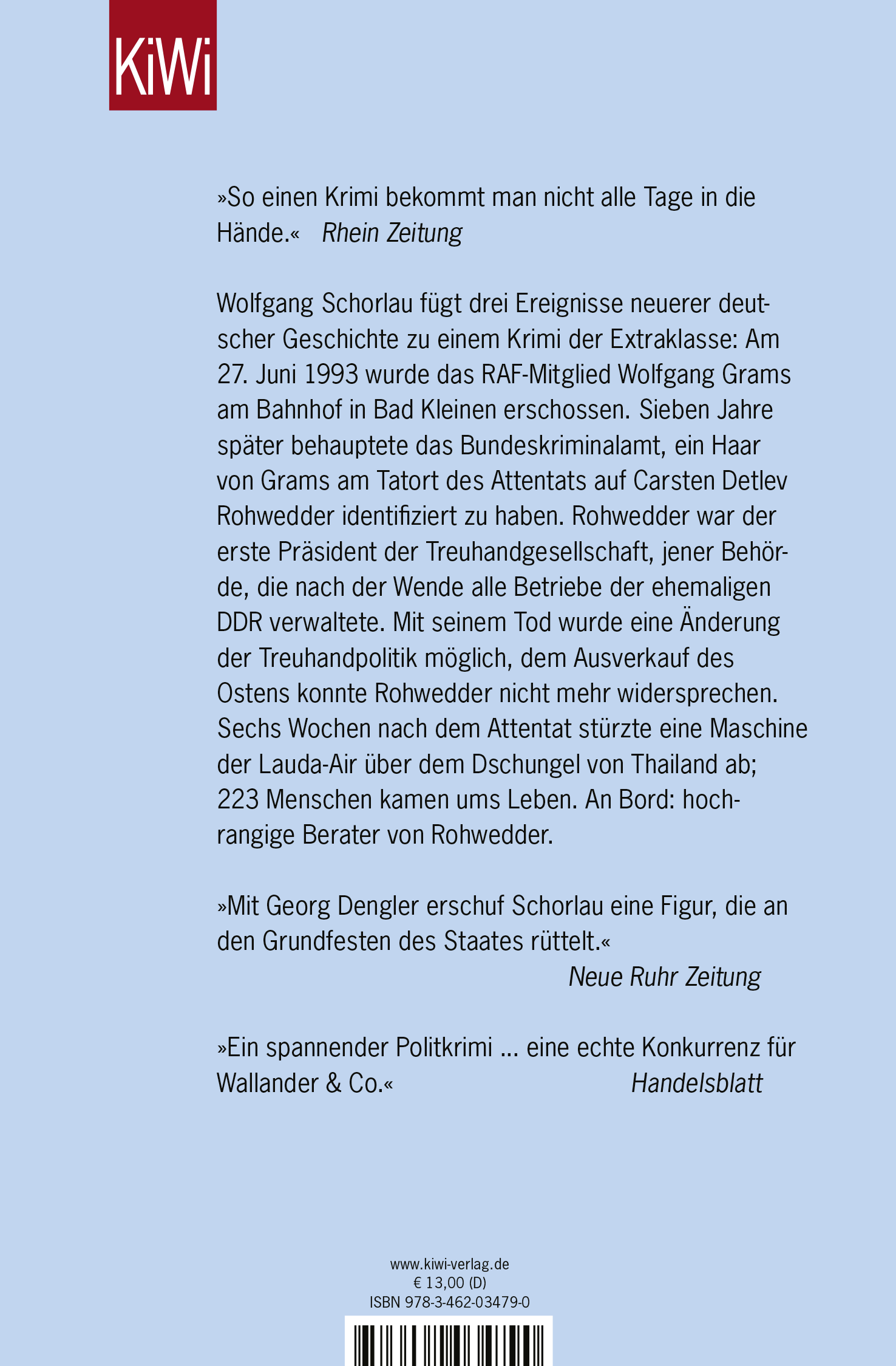 Rückseitencover Die blaue Liste