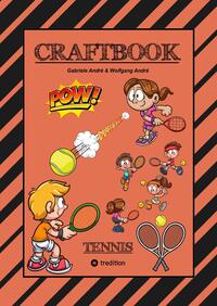 Vorderes Coverbild CRAFTBOOK - 100 SEITEN - SUPER TENNIS MALMOTIVE - KNIFFLIGE RÄTSEL UND AUFGABEN - LERNSPIEL - WORD CHAMPIONS MATCH
