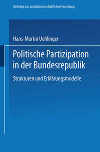Vorderes Coverbild Politische Partizipation in der Bundesrepublik