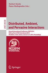Vorderes Coverbild Distributed, Ambient, and Pervasive Interactions