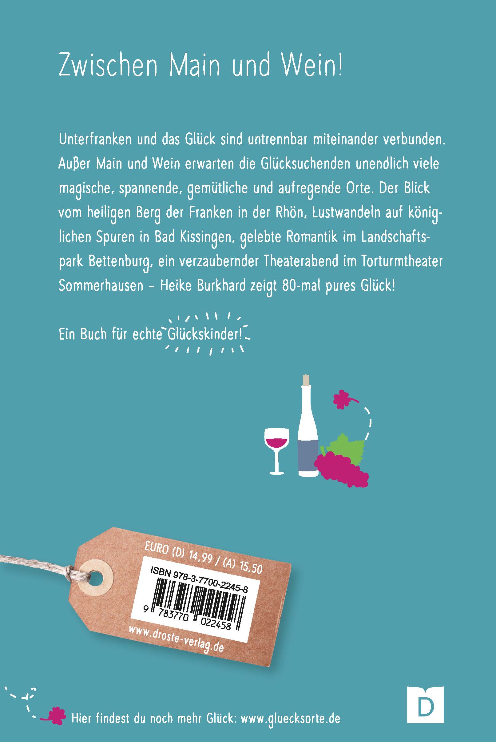 Rückseitencover Glücksorte in Unterfranken