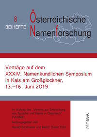 Vorderes Coverbild Vorträge auf dem XXXIV. Namenkundlichen Symposium in Kals am Großglockner, 13.–16. Juni 2019